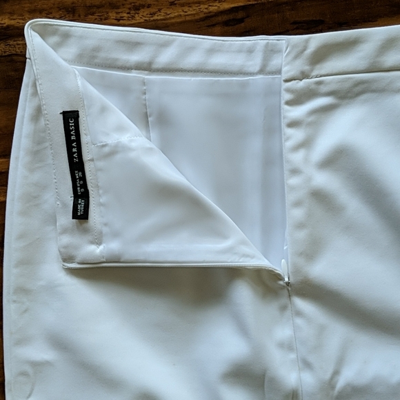 Zara Basics White Pencil Skirt - Picture 3 of 6